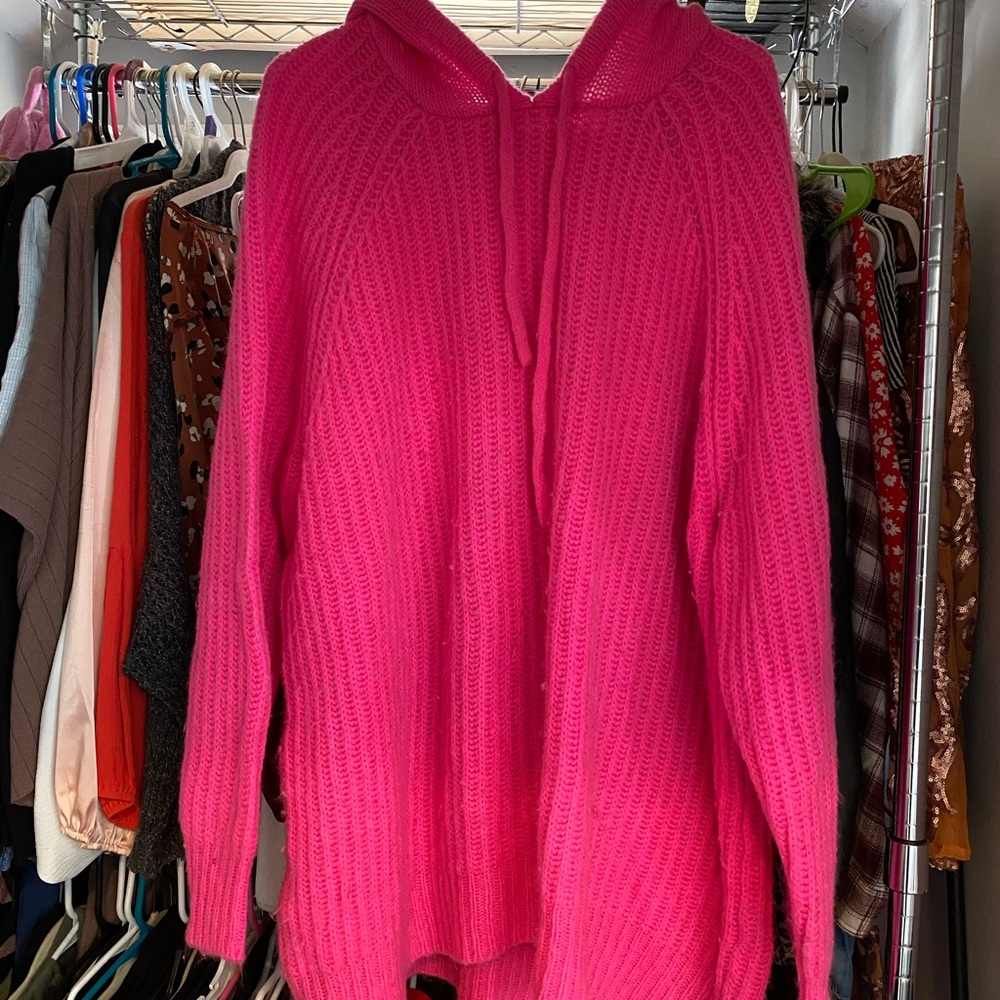 Aerie, pink, hooded women’s sweater